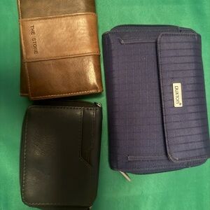 The stone,Buxton and RFID Men's Wallet Set